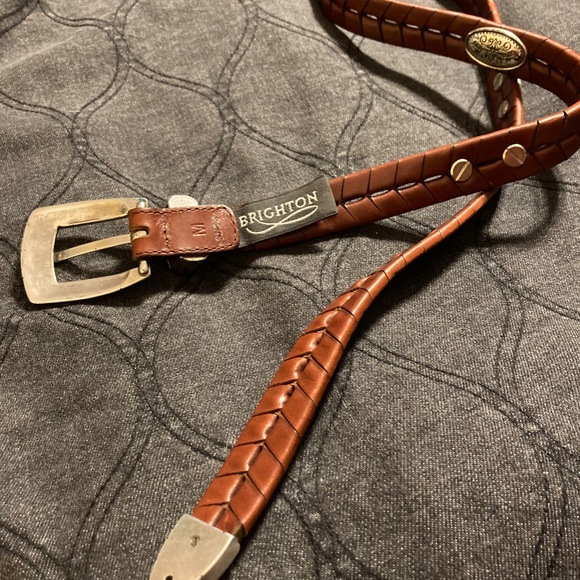 Brighton Medium Ladies Brown Leather Belt main image 6